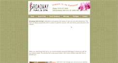 Desktop Screenshot of broadwaynailspa.com